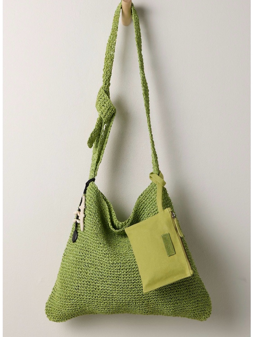 Free People Coastal Crush Straw Tote w/wallet, NWT